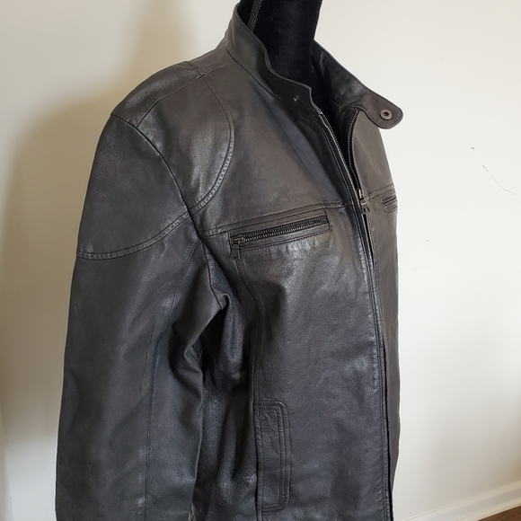 INC leather jacket- size L - Picture 3 of 10